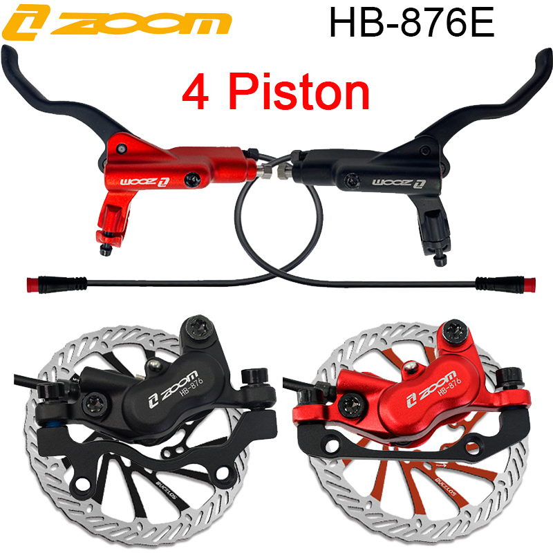 Zoom Hydraulic Brake 4 Piston E-Scooter - Комплект дисковых тормозов ZOOM HB-876E для