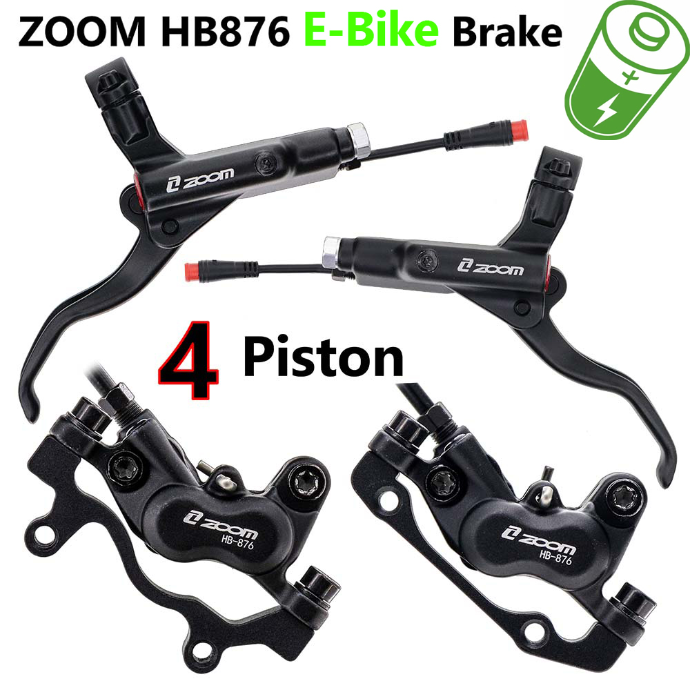 Zoom Hydraulic Brake 4 Piston E-Scooter - ZOOM HB-876E Электрический велосипед 4-поршневой комплект
