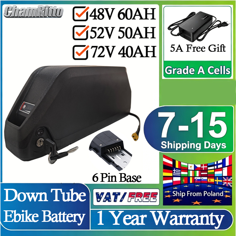 60V 30Ah 21700 Battery Pack - Аккумулятор для электровелосипеда 52В 50Ач, 21700,