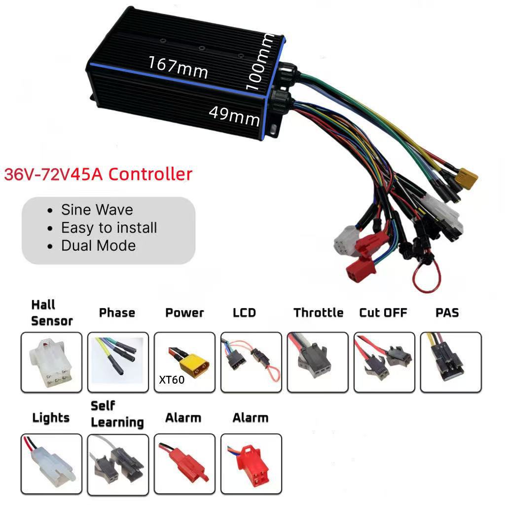 72V 45A Dual Controller - Прямые поставки с завода за рубеж,