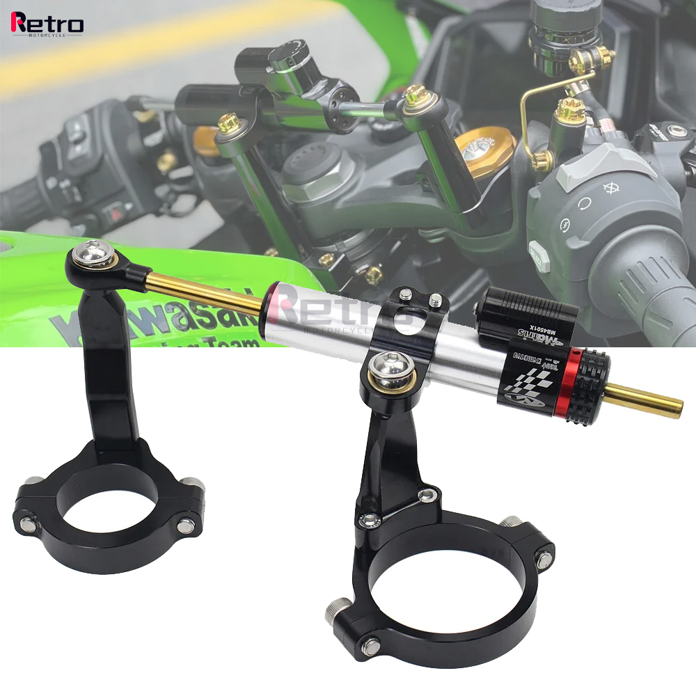 Steering Damper Stabilizer Kit Cnc - Стабилизатор рулевого демпфера мотоцикла для KAWASAKI