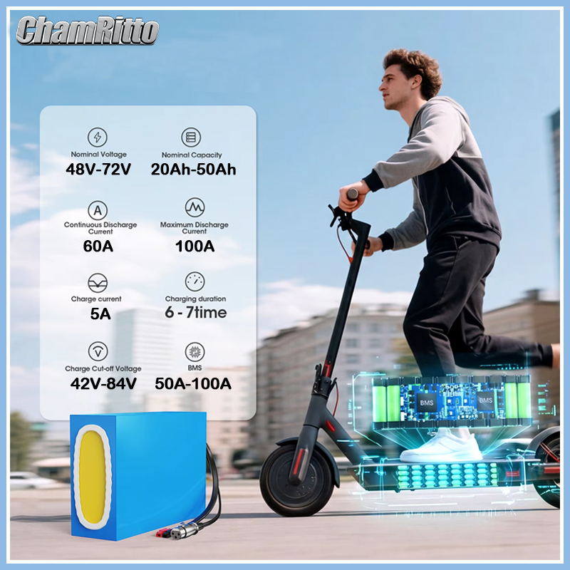 60V 30Ah 21700 Battery Pack - Аккумуляторная батарея 48В 20Ач 30Ач 40Ач