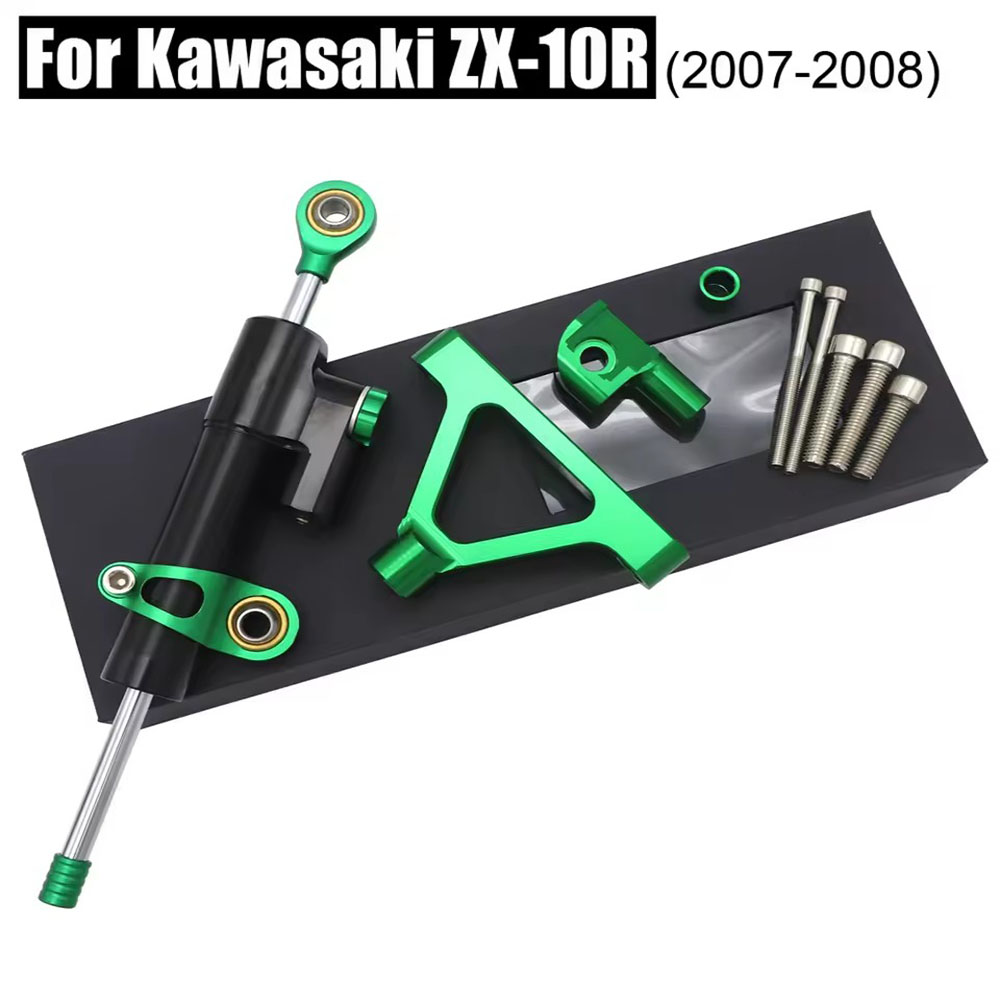 Steering Damper Stabilizer Kit Cnc - Для мотоцикла Kawasaki ZX10R 04-05: гоночный