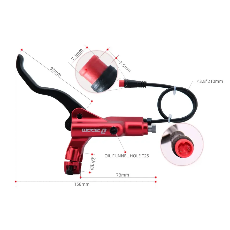 Складной Гидравлический Тормоз – обзор и цена Zoom Hydraulic Brake 4 Piston E-Scooter