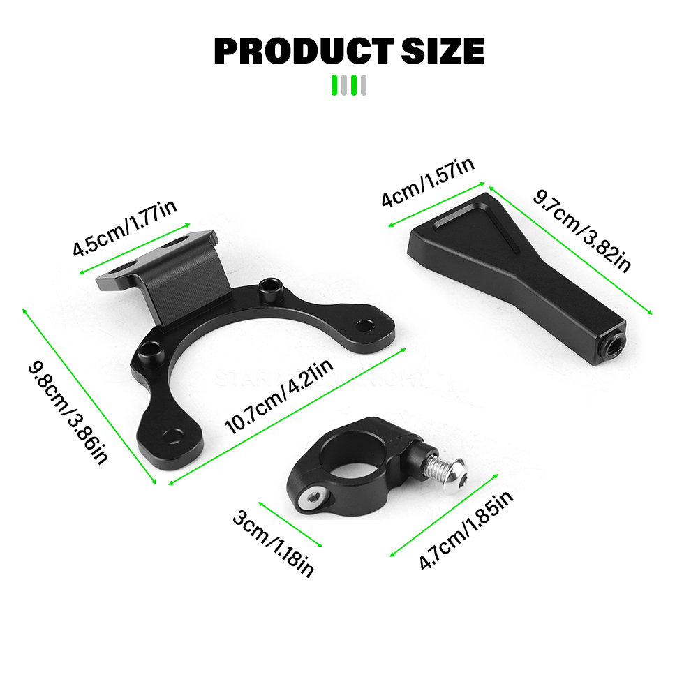 Новый комплект кронштейнов для – обзор и цена Steering Damper Stabilizer Kit Cnc