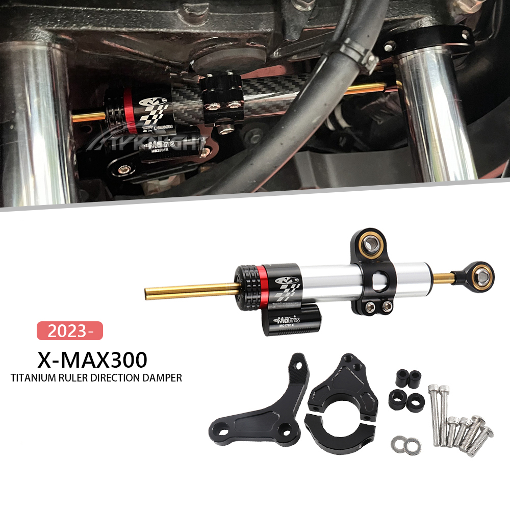 Для Yamaha XMAX 300 X-MAX 300  – обзор и цена Steering Damper Stabilizer Kit Cnc