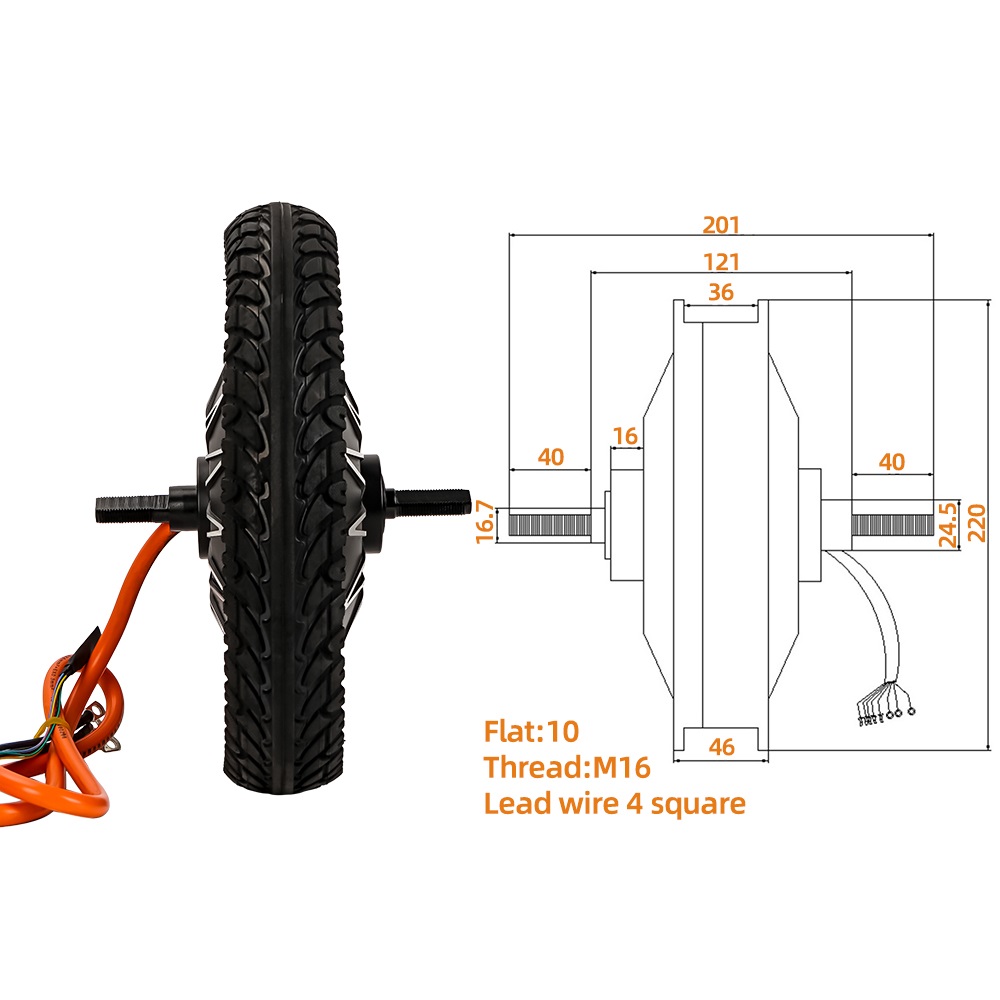 Электрический велосипедный при – обзор и цена 60V 5000W Brushless Hub Motor