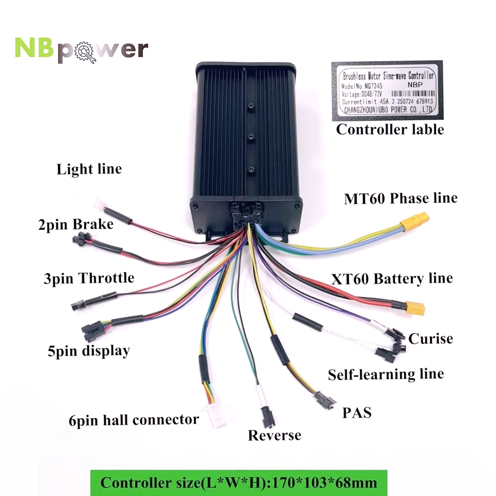 Двухрежимный контроллер NBpowe – обзор и цена 72V 45A Dual Controller